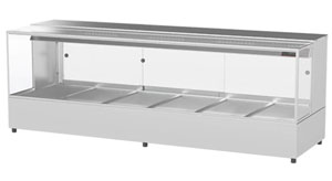 Woodson WHFSQ26 2 Rows, 6 Bays Food Display Square Profile