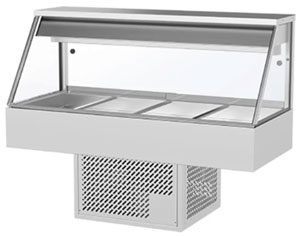 Woodson WR.CFS24 4 Module Straight Glass Cold Food Display