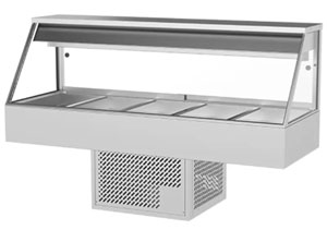 Woodson WR.CFS25 5 Module Straight Glass Cold Food Display