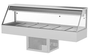 Woodson WR.CFS26 6 Module Straight Glass Cold Food Display