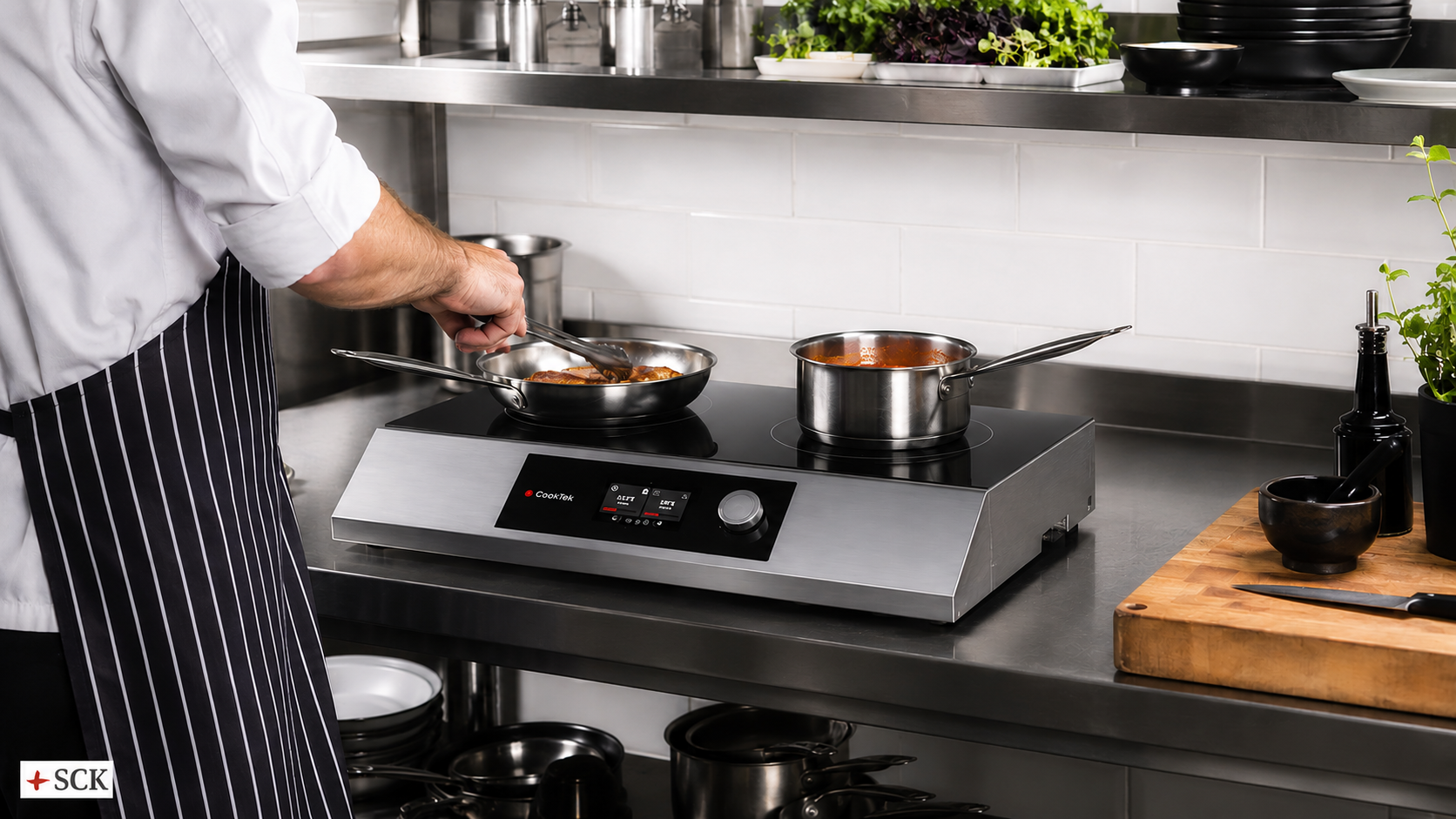 Why Are More Australian Kitchens Choosing Commercial Induction Cooktops? A Closer Look at the CookTek Helios Dual Hob HTF.9500.SS25.4