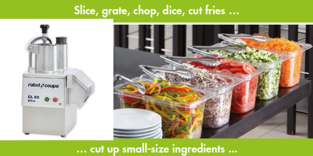 Productive restaurants use the Robot Coupe CL50-Ultra Vegetable Preparation Machine
