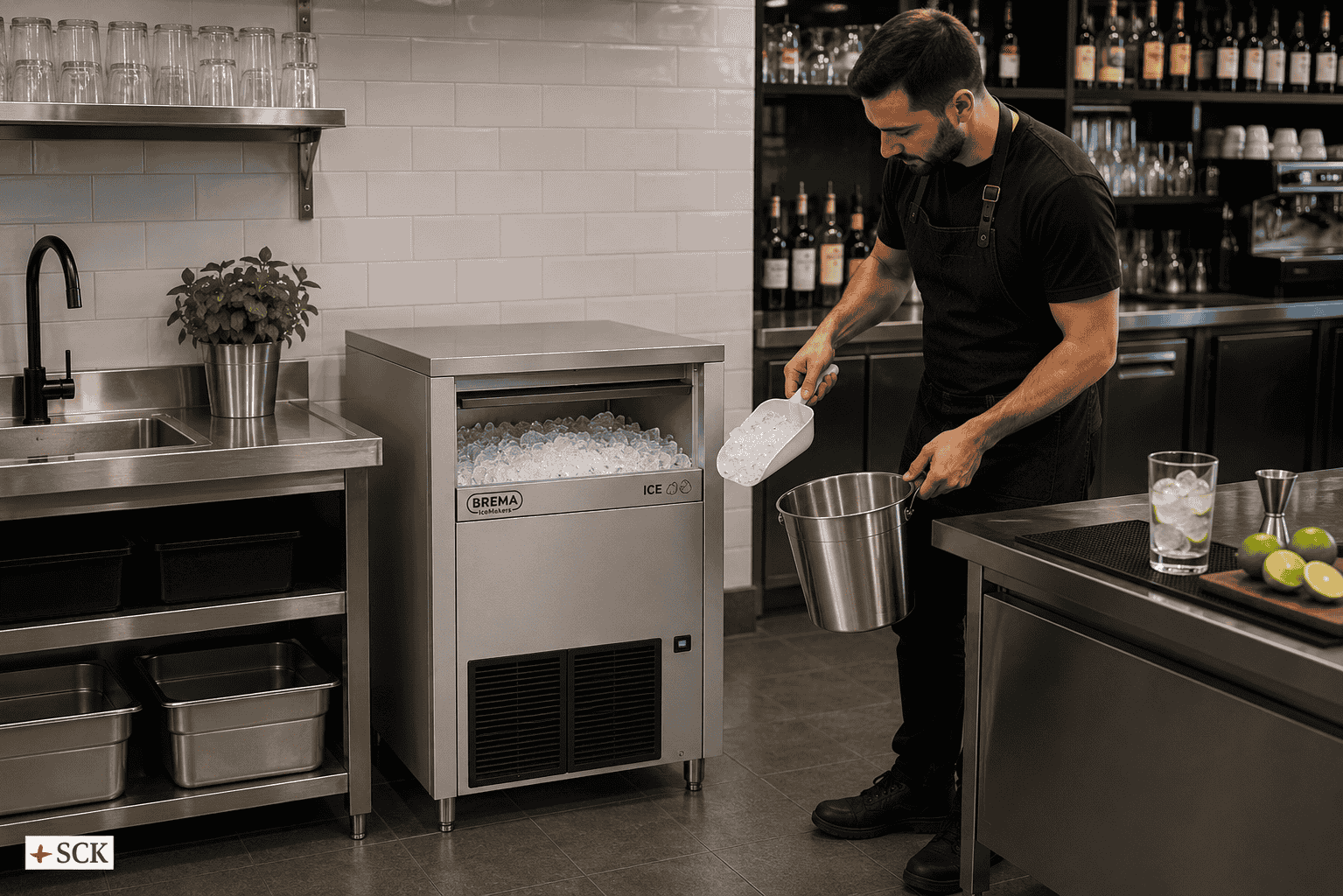 Brema Ice Makers with Built-In Drain Pumps: A Smarter Solution for Flexible Commercial Kitchen Installation