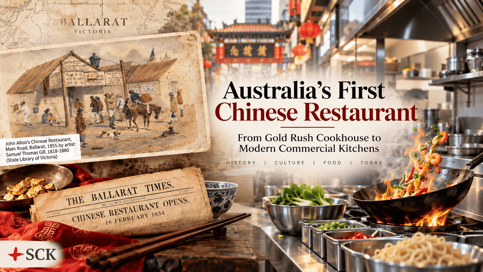 Australia's First Chinese Restaurant: From Gold Rush Cookhouse to Modern Commercial Kitchens
