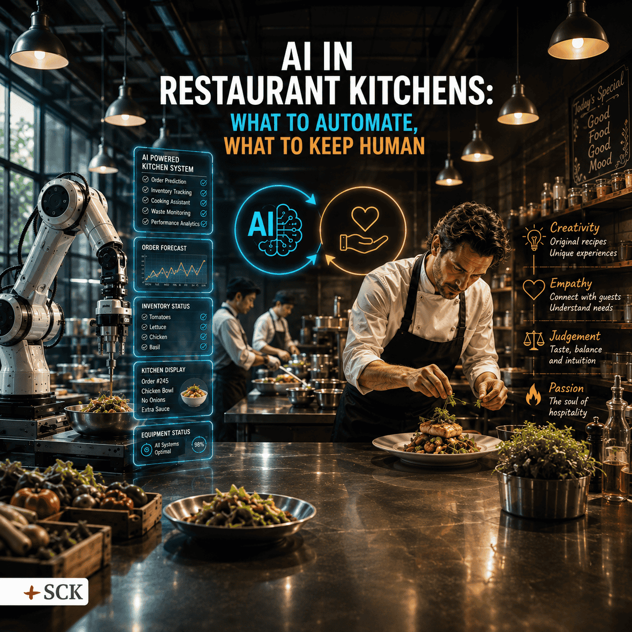 AI in Restaurant Kitchens: What To Automate, What To Keep Human