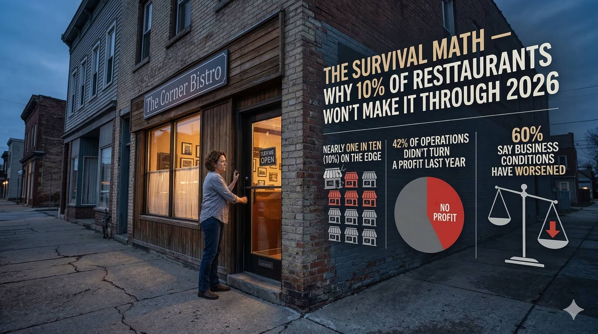 The Survival Math — Why 10% of Restaurants Won't Make It Through 2026