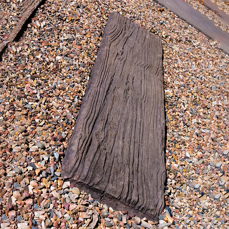 Concrete Wood Grain Half Sleepers Sealed Image 2