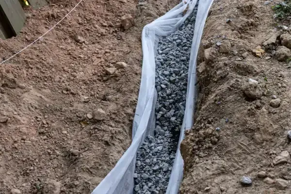 Exposed French Drain