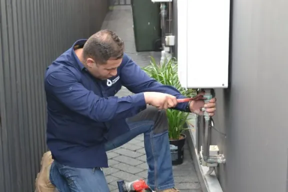 Hot Water Repair onsite