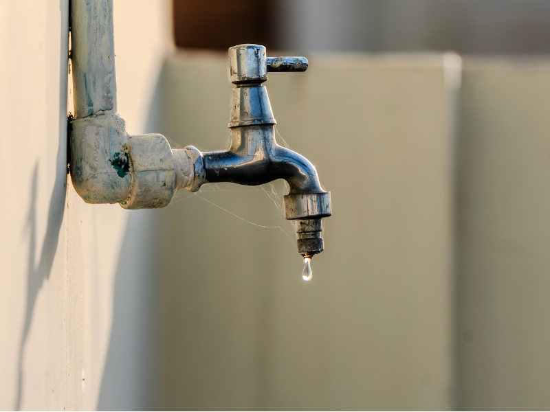 Leaking backyard tap can waste a significant amount of water