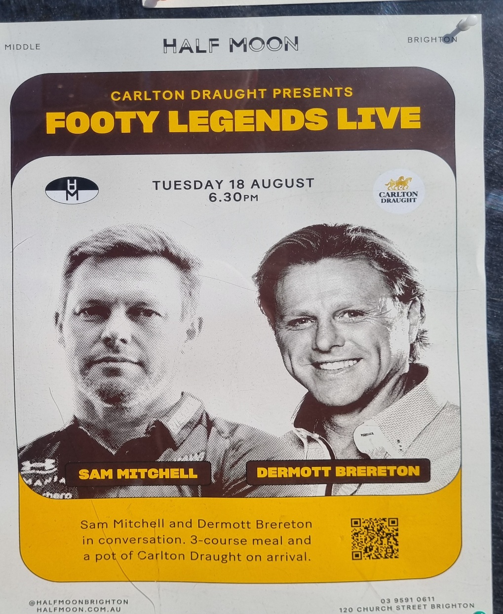 Footy Legends Live @ Half Moon