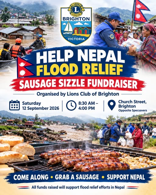 Help Nepal Flood Relief Sausage Sizzle Fundraiser @ Church Street Precinct