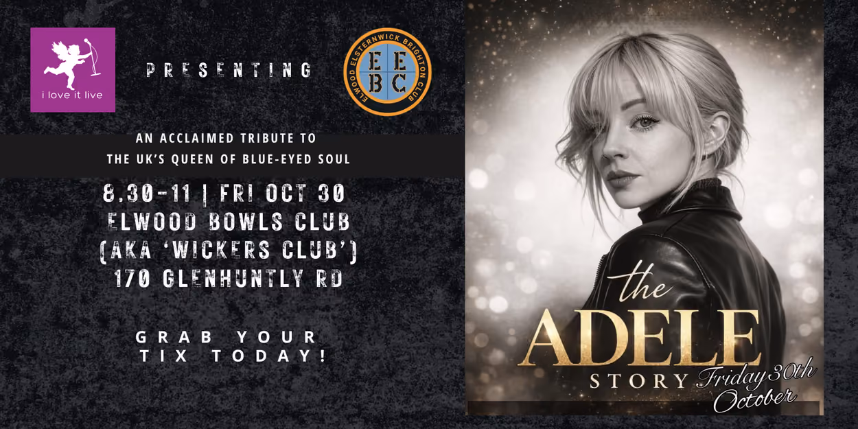 The Adele Story As Performed By Tess Scott And Band @ Elsternwick Park Sports Club