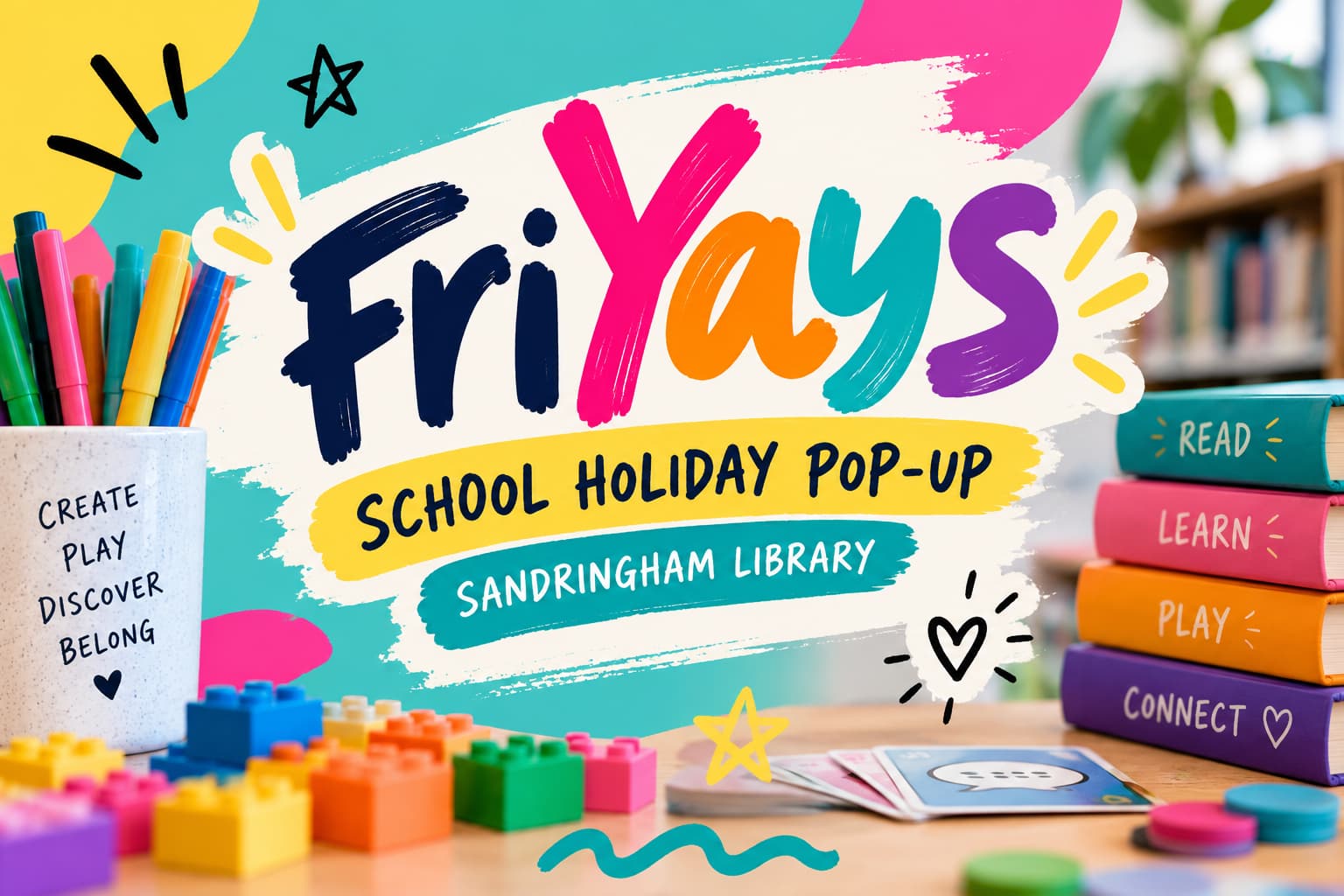 Fri Yays School Holiday Pop Up @ Sandringham Library