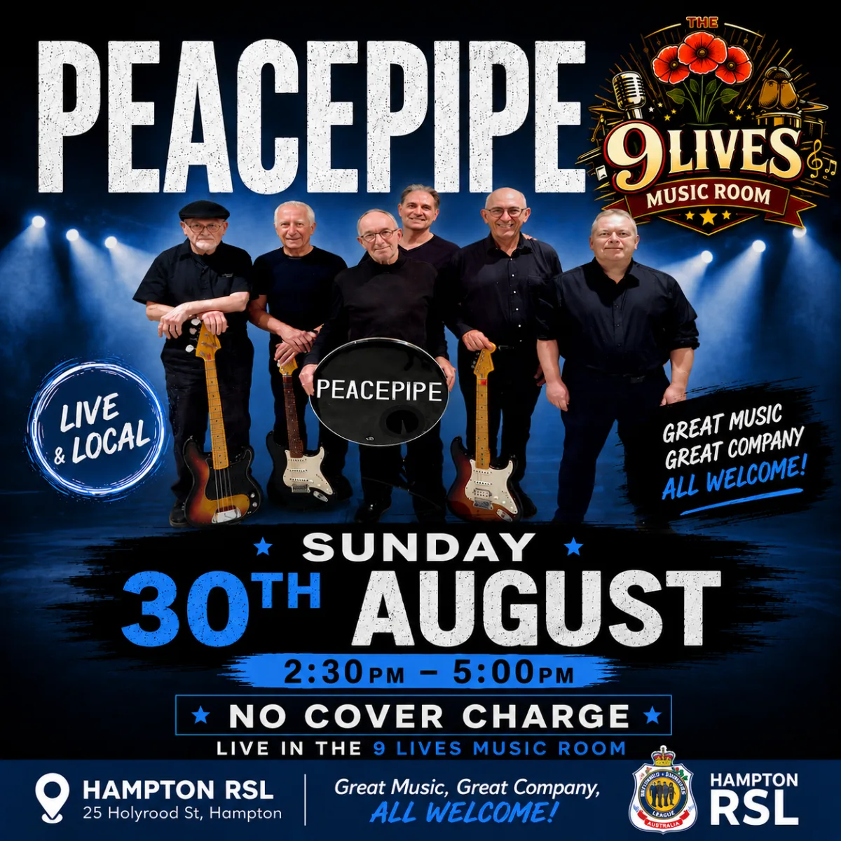 Peacepipe Band @ Hampton Rsl