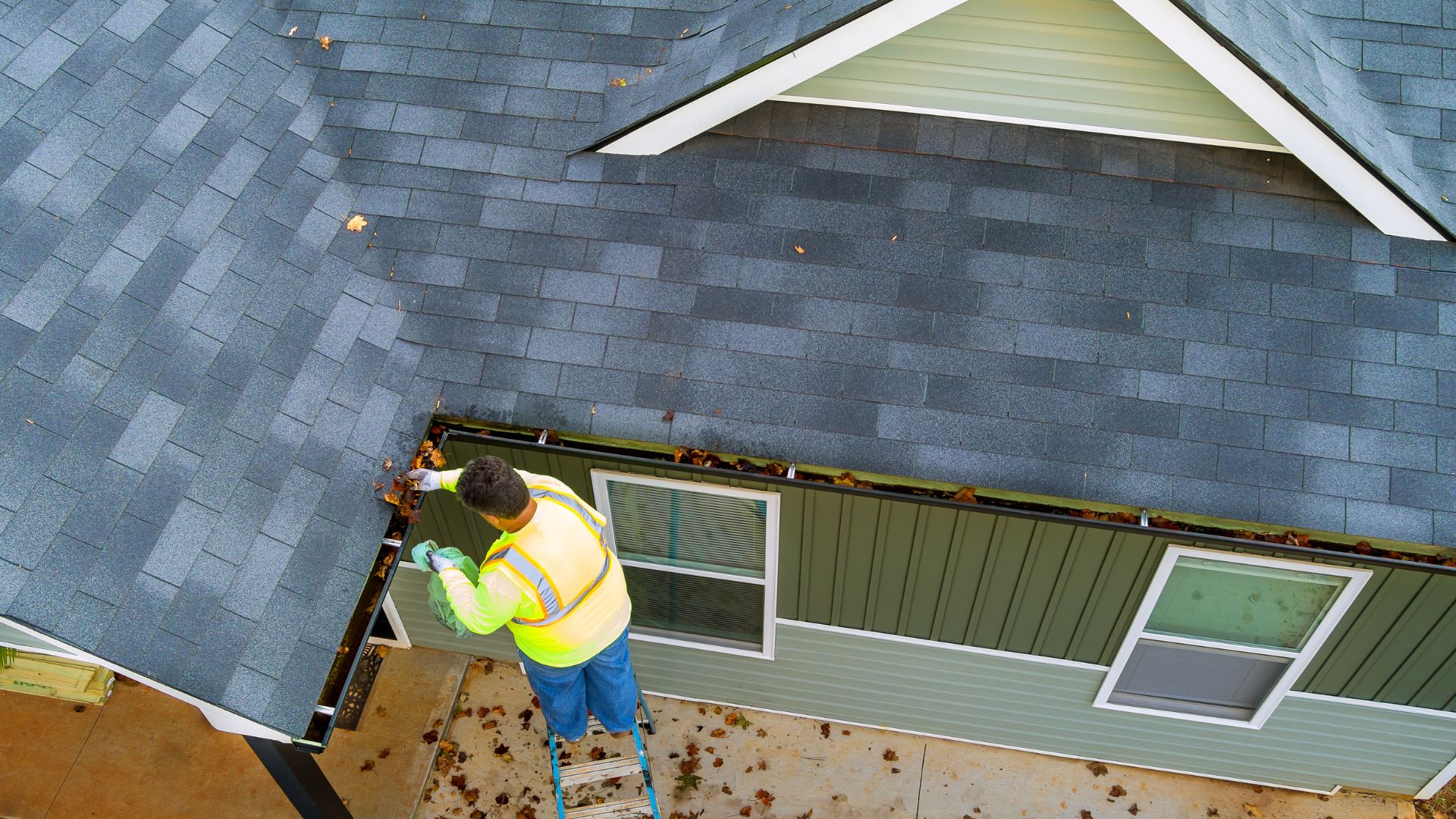 Cleaning Debris Birds Eye View