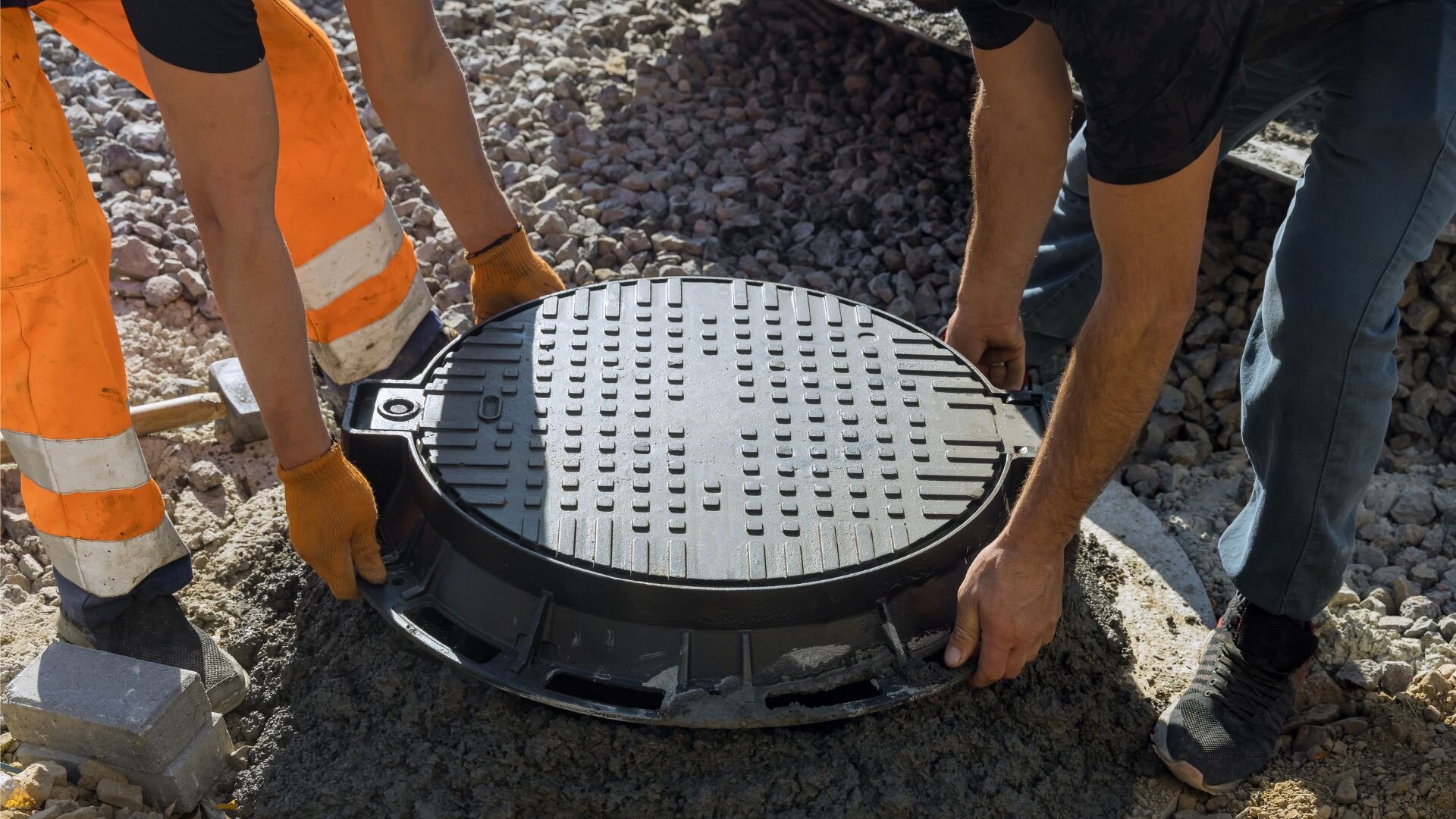 Installing Sewage Tank