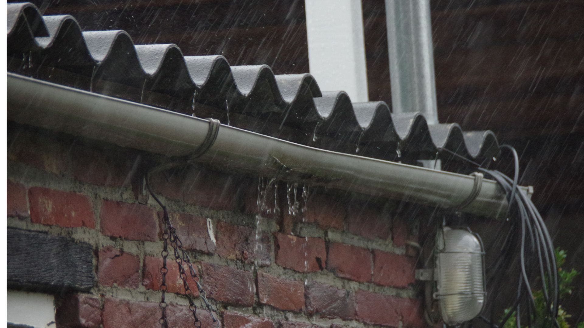 Leaking Rain Gutters