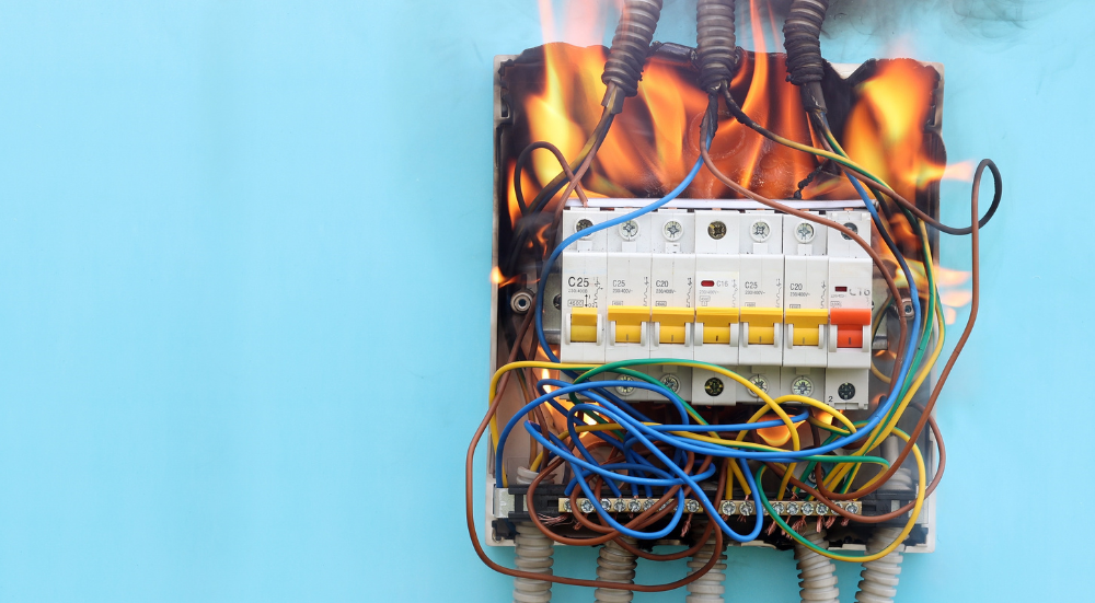 Switchboard Electrical Fire