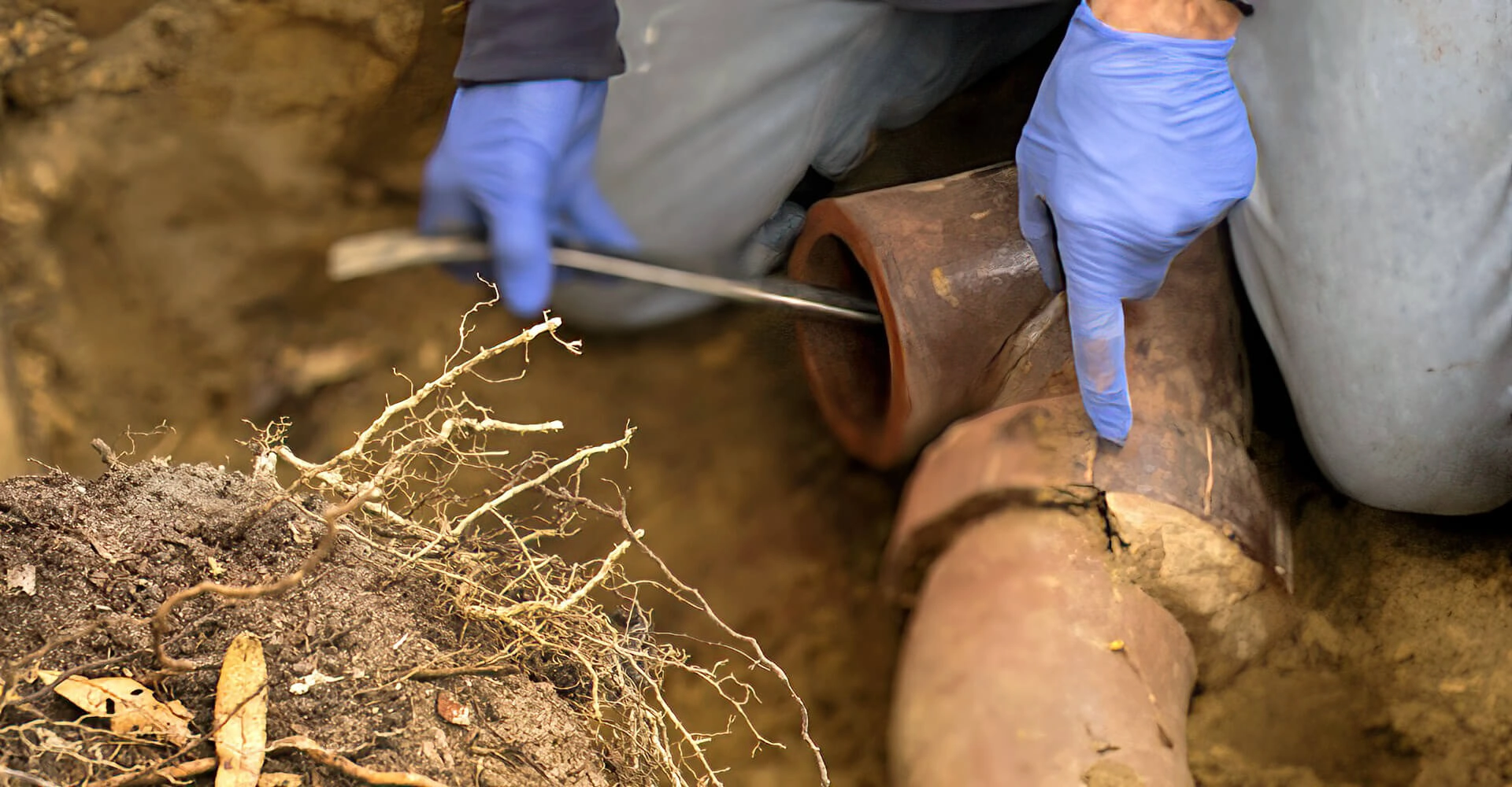 Repairing Blocked Cracked Pipe