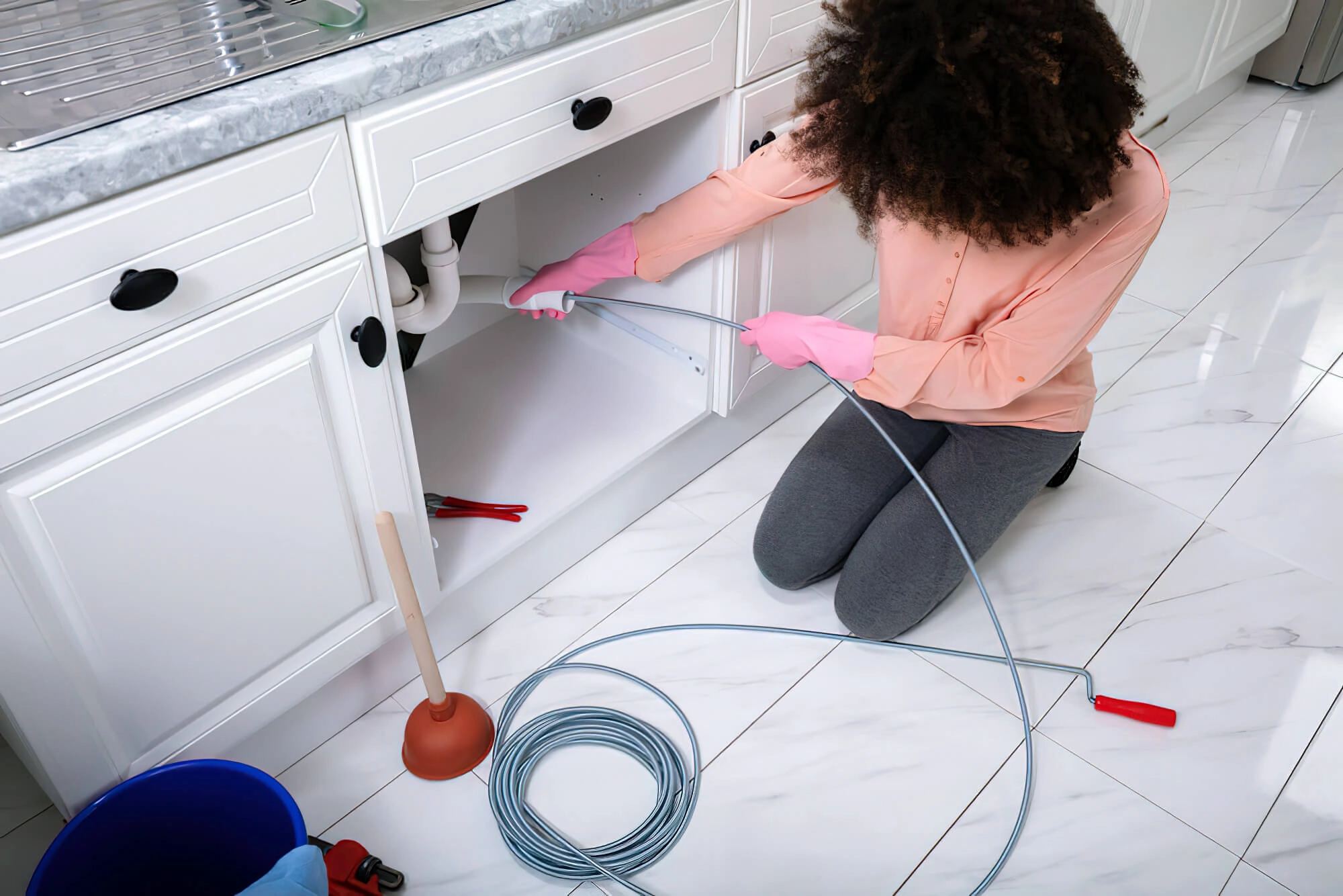 Plumbers Snake Kitchen