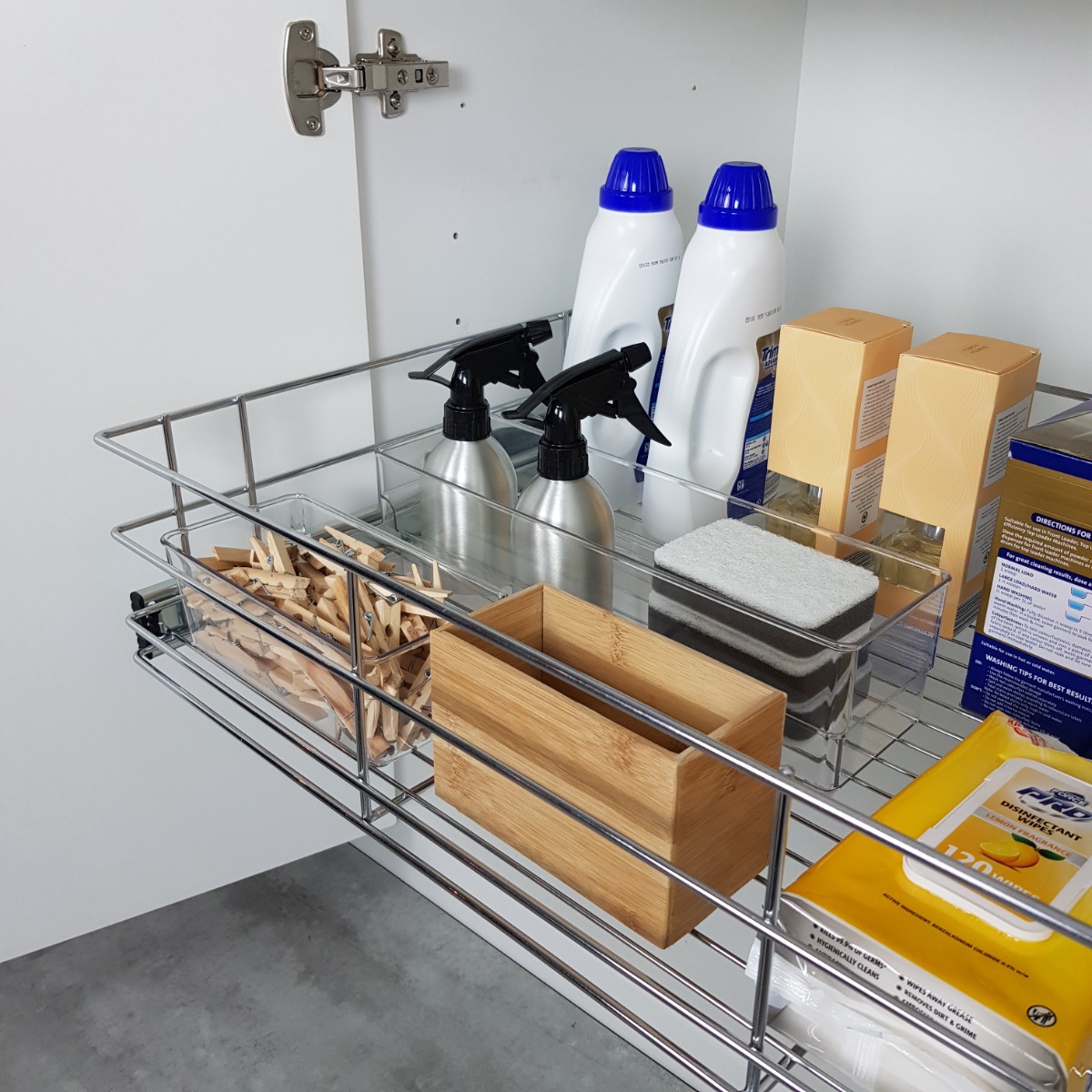Thumbnail image of Laundry Pull Out Wire Basket (150mm High)