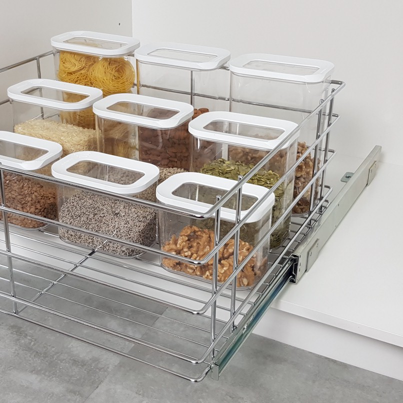 Thumbnail image of 200H Pantry Steel Basket, 485D (Incl. Slides)
