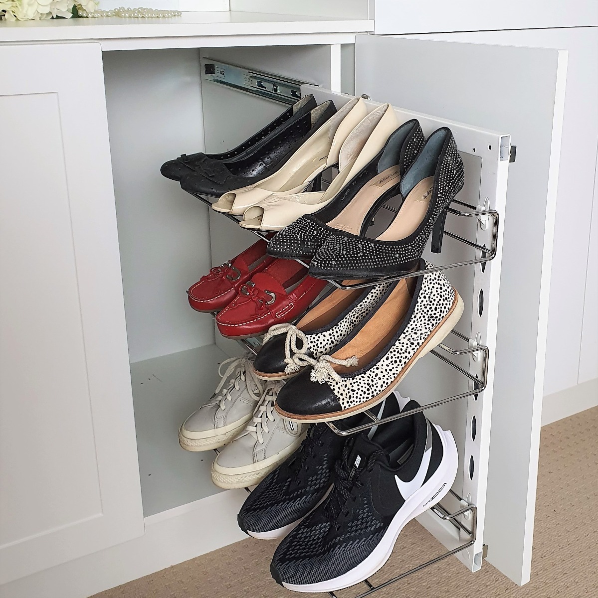 Image 2 Slide Out Shoe Rack - 3 Tier