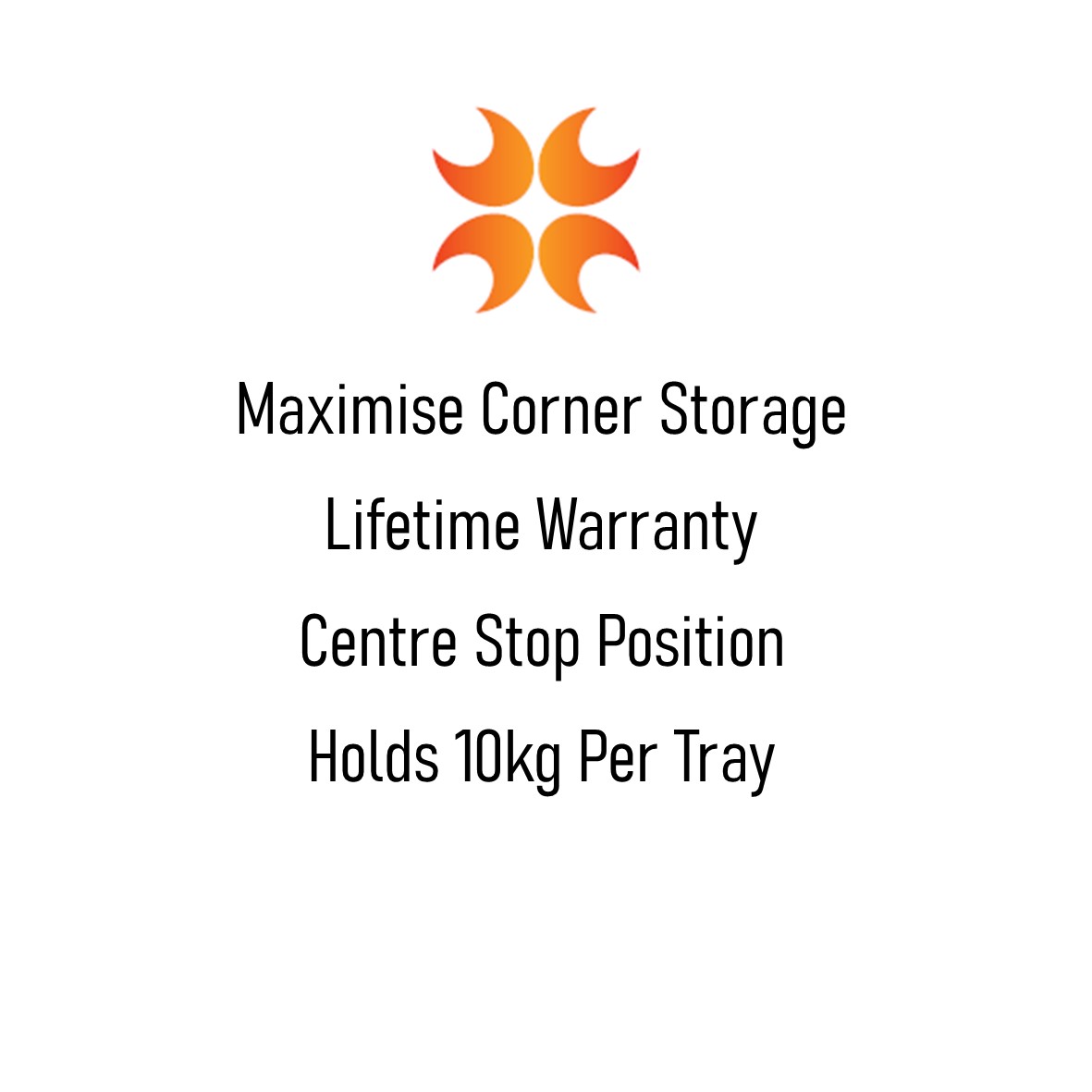 Image 1 Corner Storage: 3/4 Lazy Susan (800mm diameter), Bottom Mount