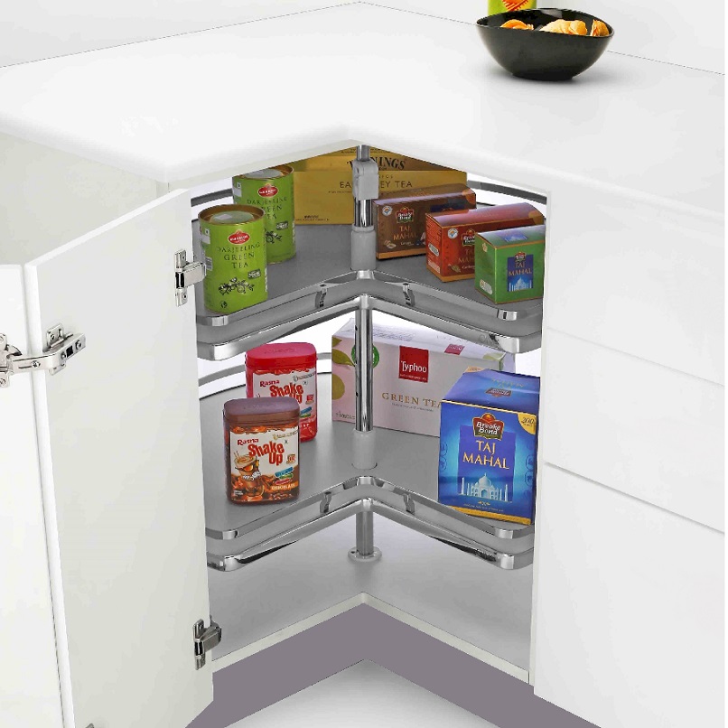 Image 1 3/4 Lazy Susan (710D): with pole (solid base)
