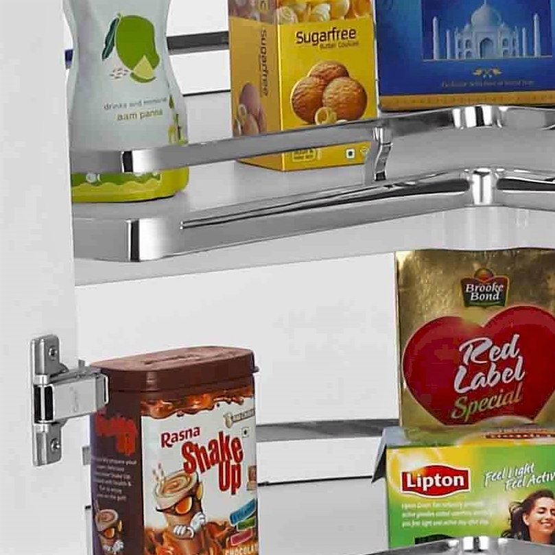 Image 3 Corner Storage: 3/4 Lazy Susan -  Solid Base, No Pole (700D)