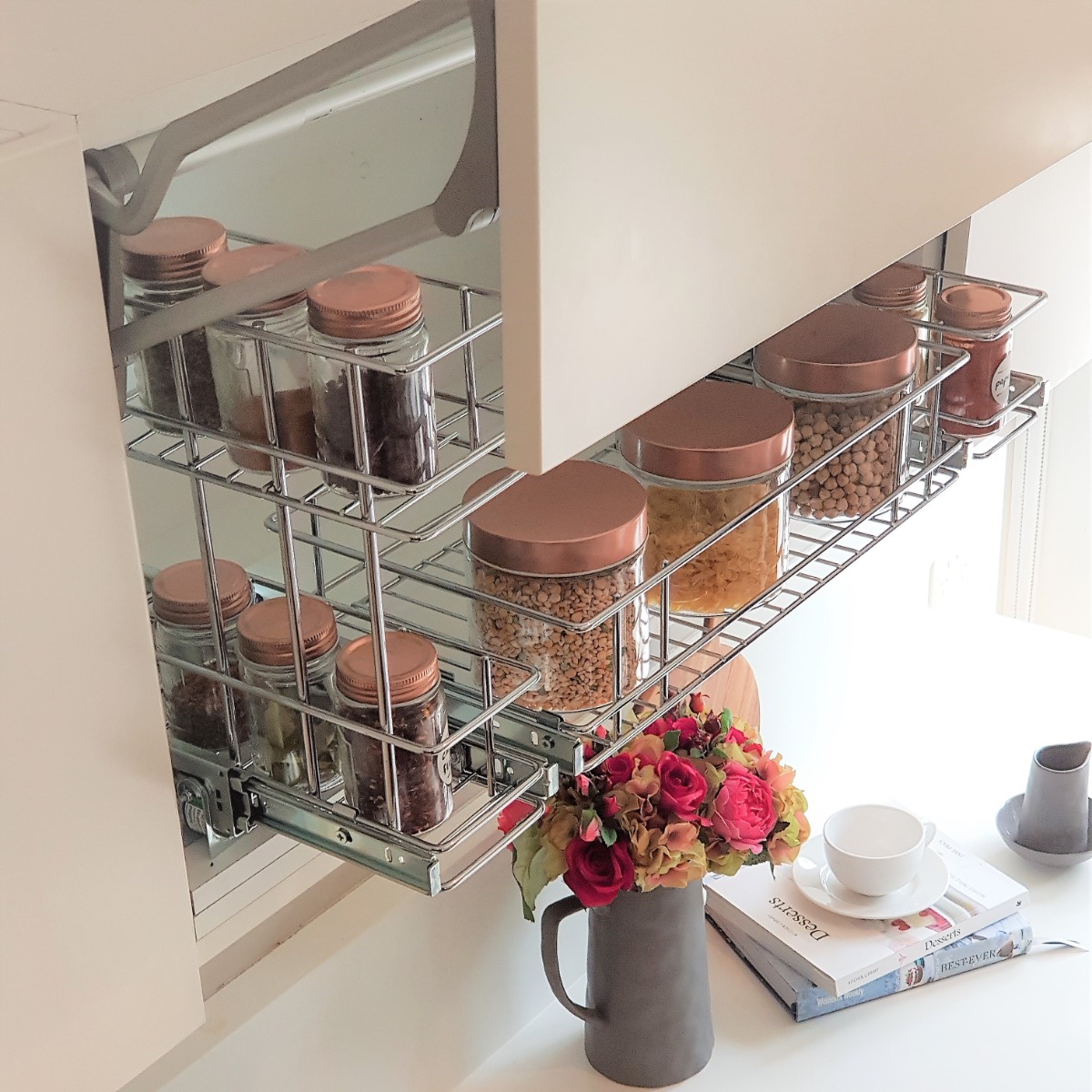 Image 3 Bottle & Pull Out Spice Rack (shallow depths)