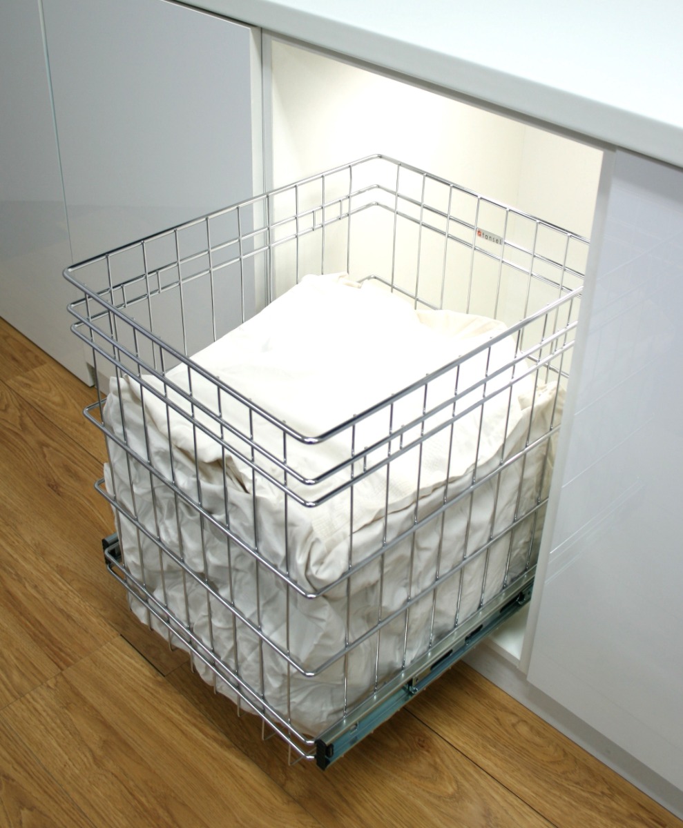 Thumbnail image of Stainless Steel Pull Out Laundry Basket (500H)