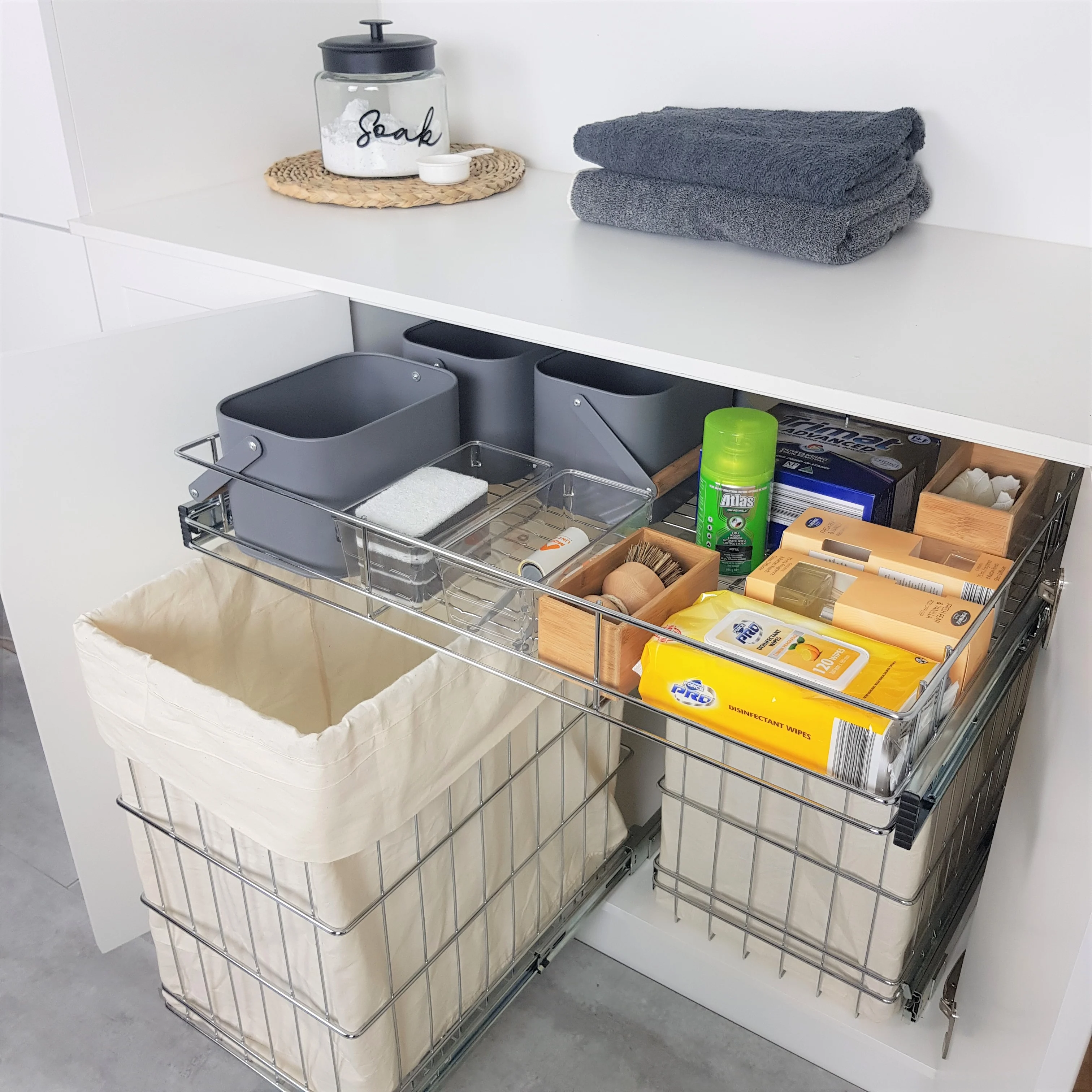 Image 1 of Laundry Storage That Makes Everything Accessible And Organised
