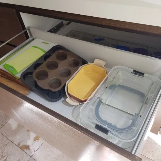Image 1 of Clever Kitchen Storage for Trays & Chopping Boards