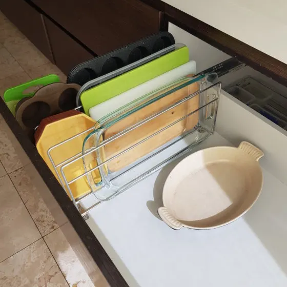 Image 3 of Clever Kitchen Storage for Trays & Chopping Boards