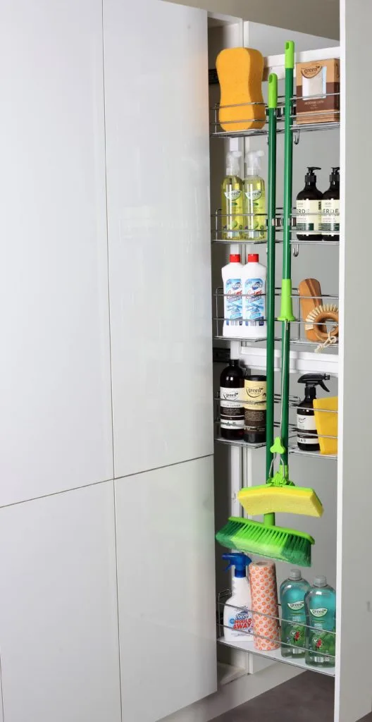 Image 1 of Pull Out Broom Storage For Narrow Spaces