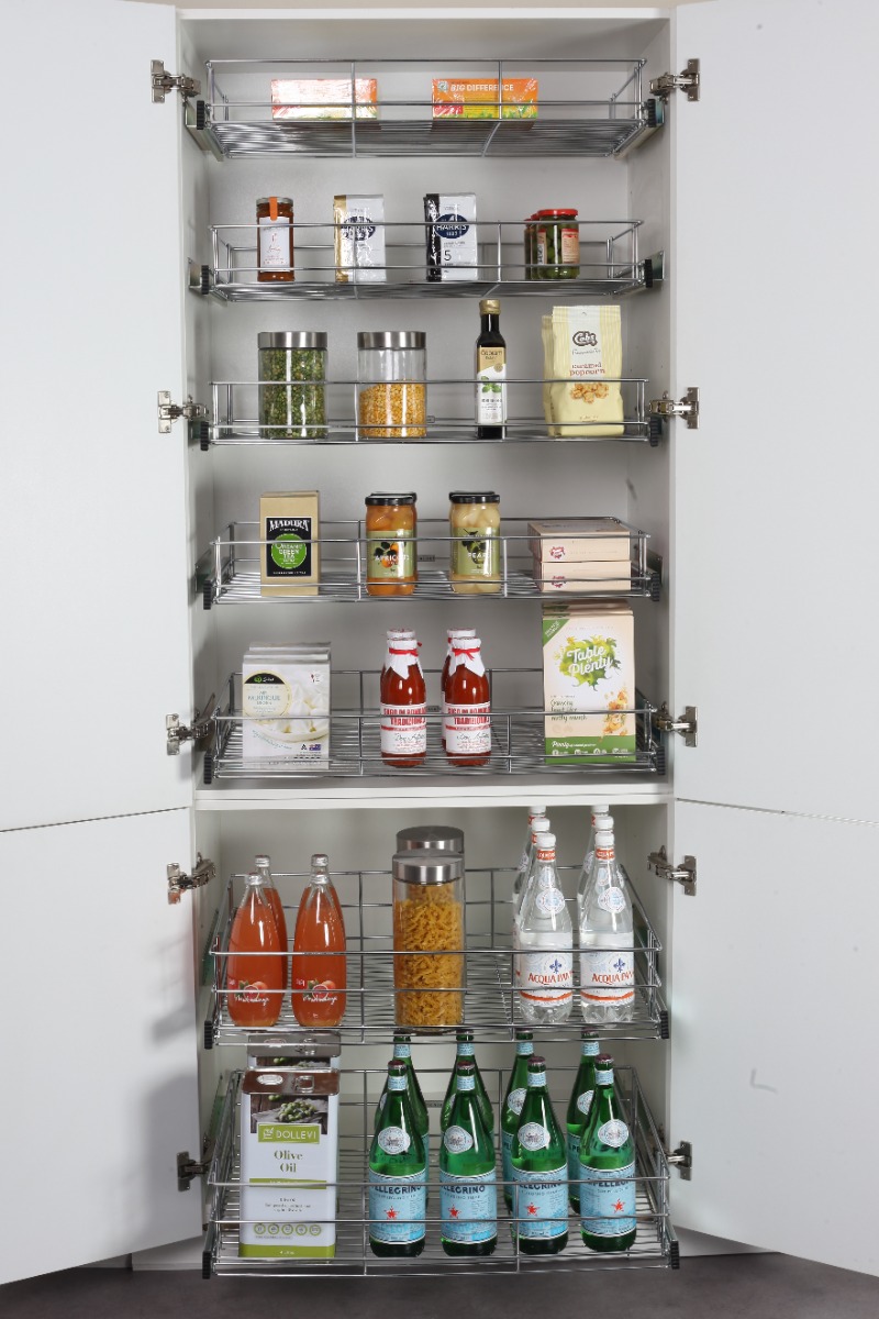 Image 1 of Pull Out Pantry Storage for Modern Kitchens: Sleek and Practical Design Ideas