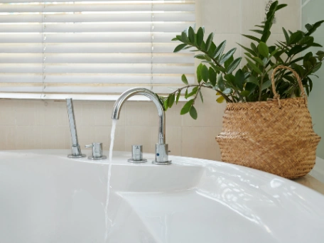 Hot water for baths and showers