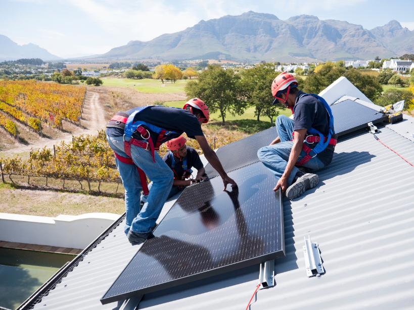 Solar hot water systems use solar panels