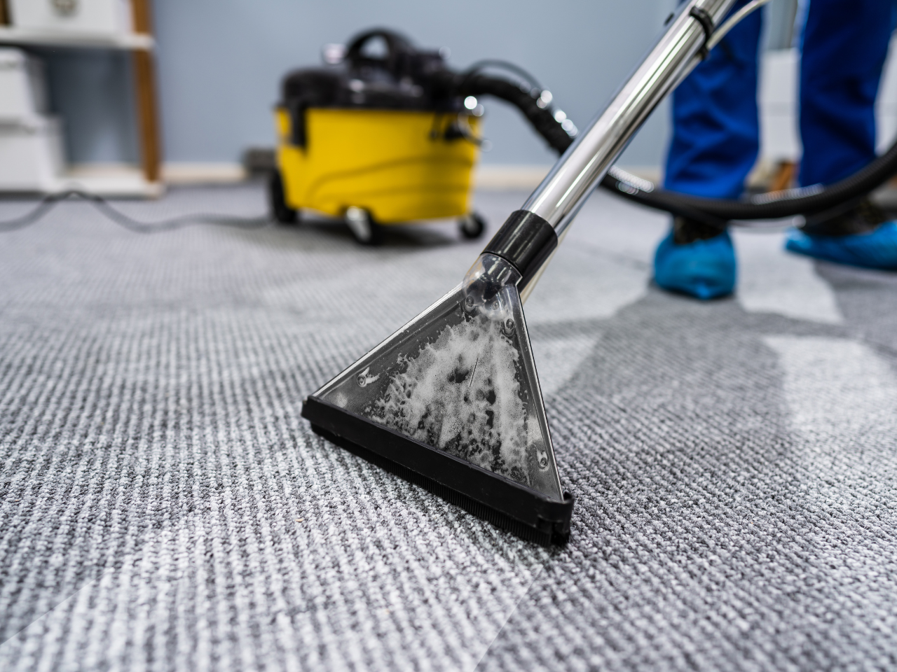 Vaccuumming carpets