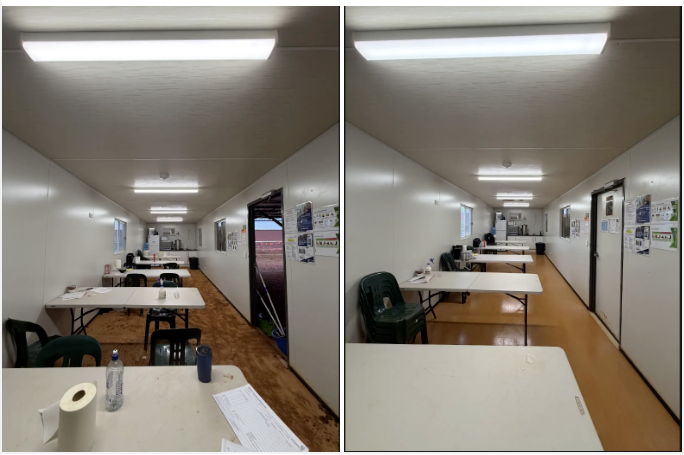 crib room before and after in Goldfields