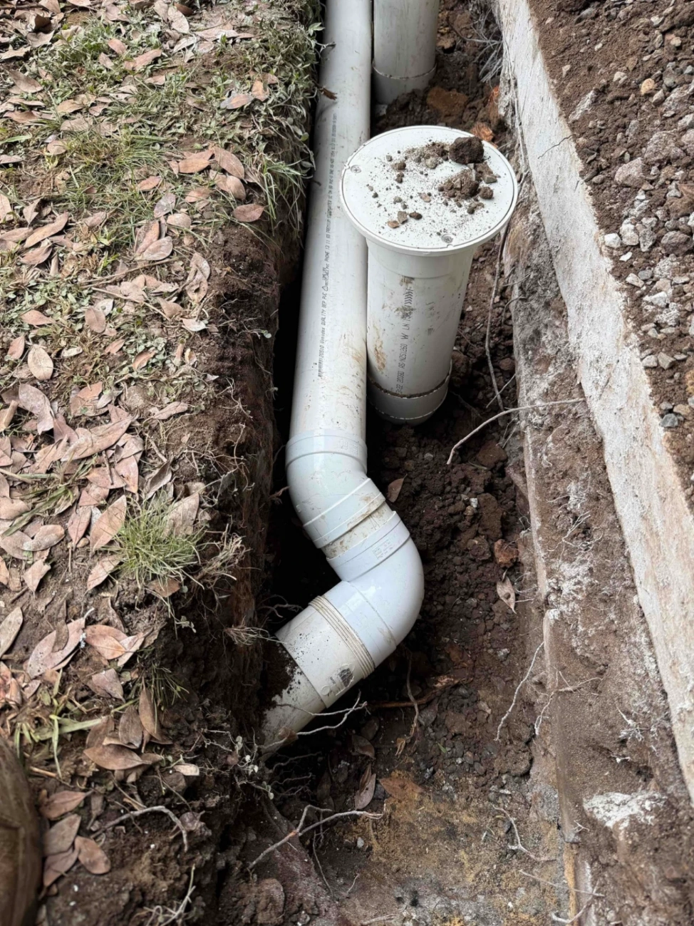 Sewer Pipe Repair Beneath a Concrete Slab
