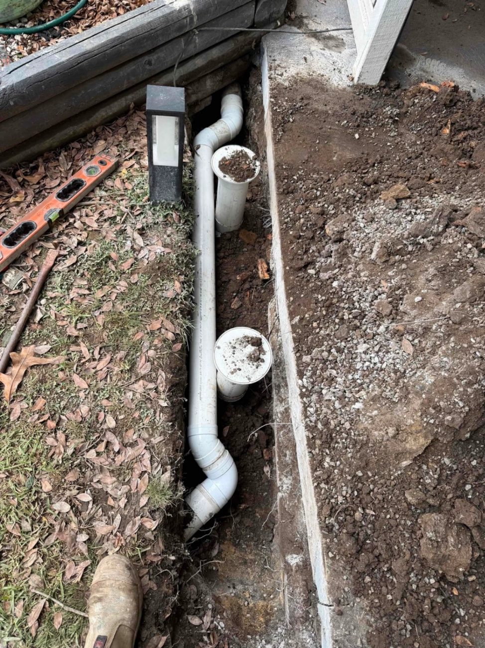 Sewer Pipe Repair Beneath a Concrete Slab