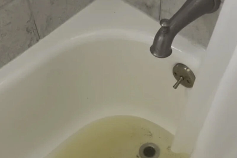 Slow Draining Shower