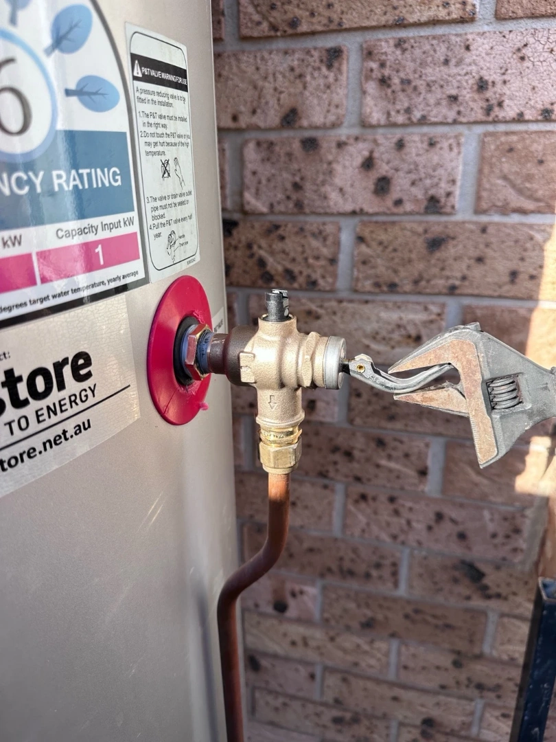 Faulty Hot Water Pressure Relief Valve Replacement