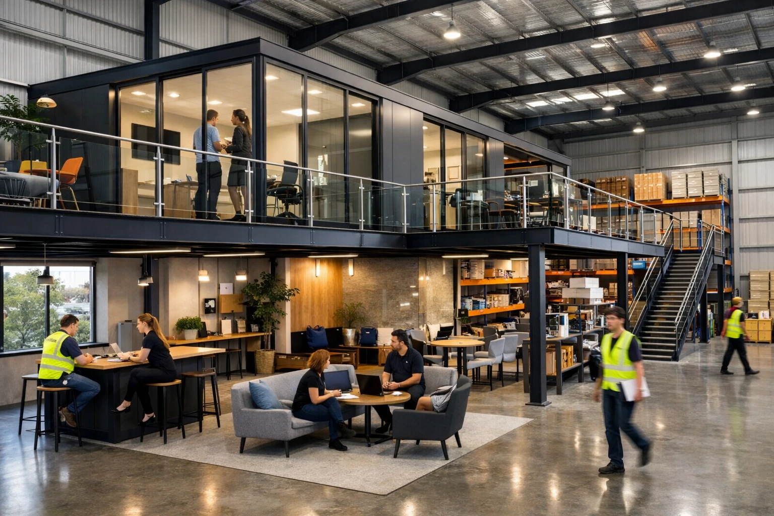 Image 1 of Latest Design Trends in Mezzanine Flooring for Modern Workspaces | Factory Mezzanine Floors