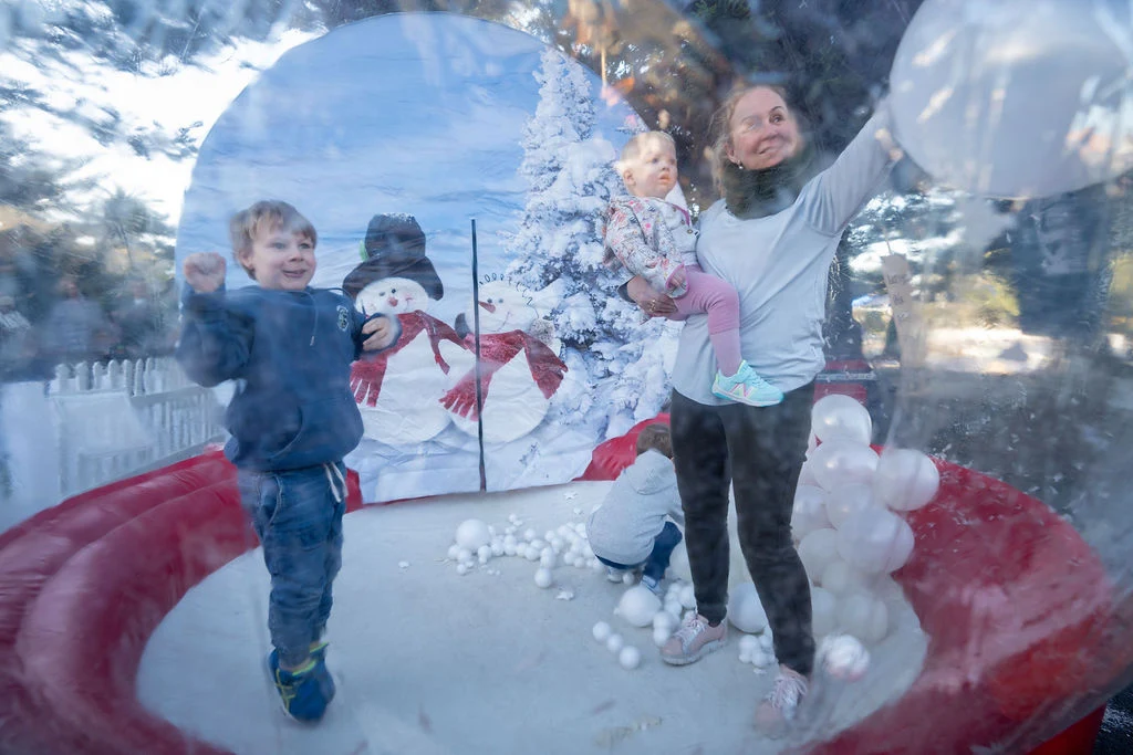 Image 1 for Inflatable Red Snow Globe