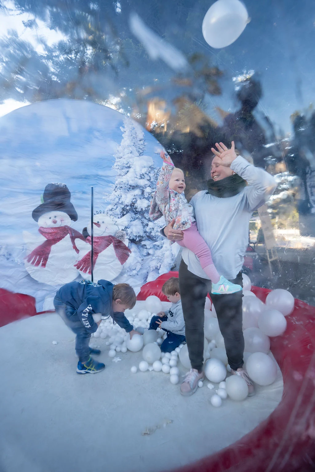 Image 3 for Inflatable Red Snow Globe