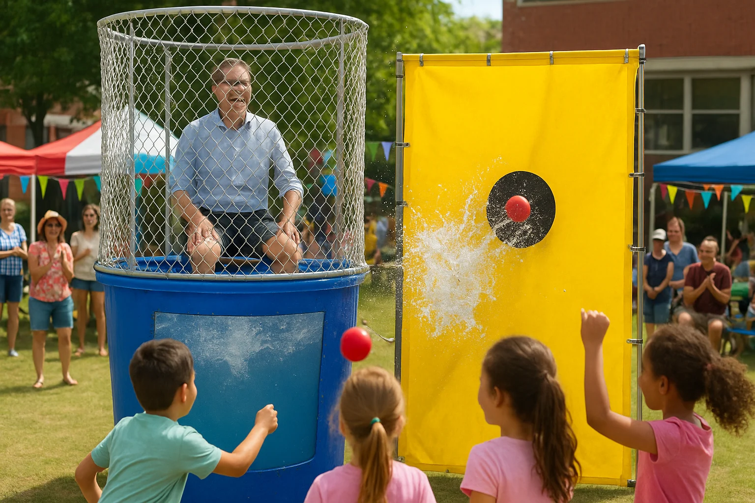 Make a Splash at Your Next School Fete with Dunking Machine Hire